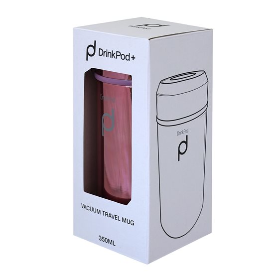 Termos inox, 350 ml, "DrinkPod", Metallic Rose - Grunwerg