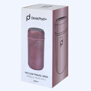 Termos inox, 350 ml, "DrinkPod", Metallic Rose - Grunwerg