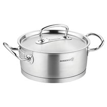 Cratita inox, cu capac, 24cm/4,5L, "Proline" - Korkmaz