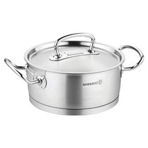 Cratita inox, cu capac, 28cm/7,3L, "Proline" - Korkmaz