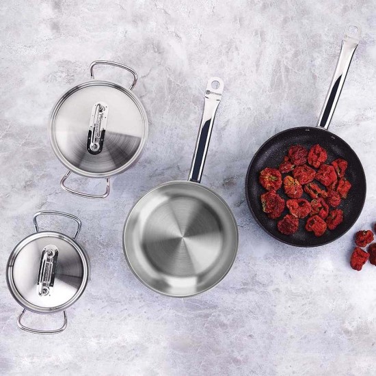 Tigaie saute inox, 16cm/1L, "Proline" - Korkmaz