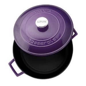 Cratita fonta, 28cm/6,7L "Folk", Mov - LAVA