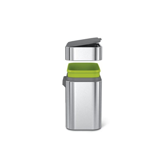 Cos pentru compost, 4L, inox periat - simplehuman