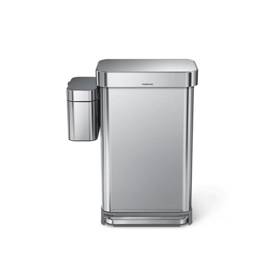 Cos pentru compost, 4L, inox periat - simplehuman