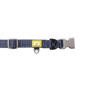 Zgarda reflectorizanta, mica, Albastru - Built Pet