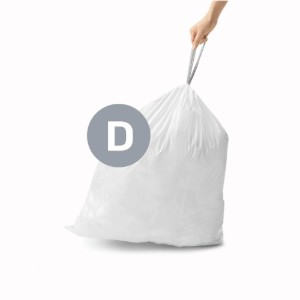 Saci de gunoi cod D, 20 L/ 20 buc, plastic - simplehuman