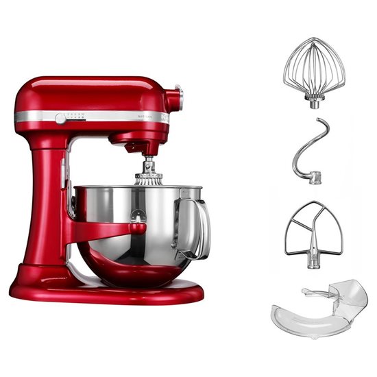 Mixer cu bol 6.9L, Artisan, Model 7580, Empire Red - KitchenAid