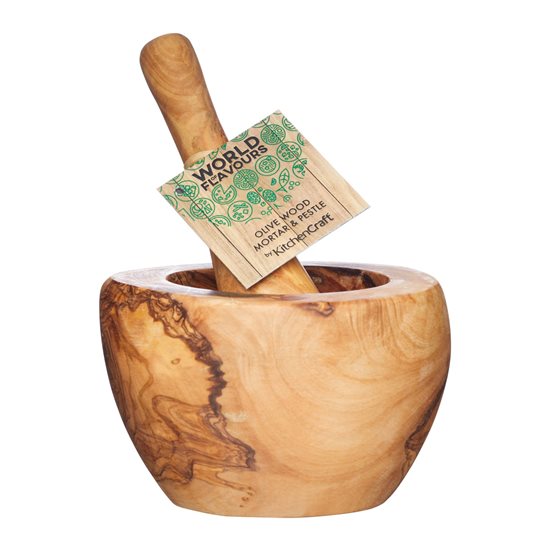 Mojar cu pistil, lemn de maslin, 13 cm - Kitchen Craft