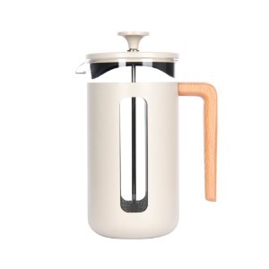 Cafetiera, sticla borosilicata,1L, "Pisa", Latte Crema - La Cafetiere