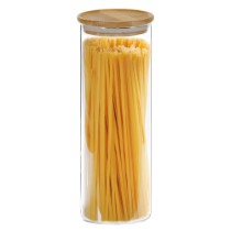 Borcan depozitare, sticla, 1800ml, cu capac din bambus - Kesper