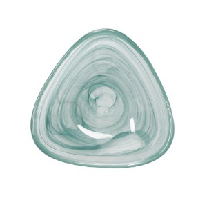 Bol servire, 18 cm, sticla, "Artesa", Green Swirl - Kitchen Craft