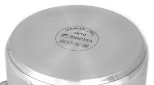 Oala pentru paste, cu 2 cosuri, inox, 22cm/6L - Zokura