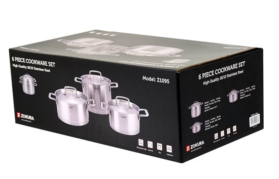 Set oale inox, 6 piese - Zokura