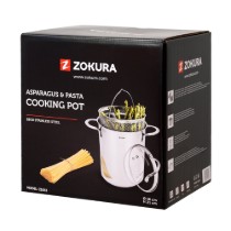 Oala pentru sparanghel/paste, inox, 16cm/4,2L - Zokura