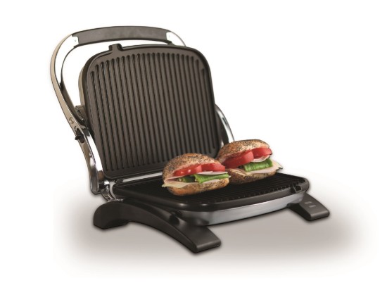 Gratar electric, 1800W, Stainless Steel/Black, "Tostkolik" - Korkmaz