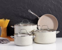 Tigaie aluminiu, cu capac, 26cm "Granita" - Korkmaz