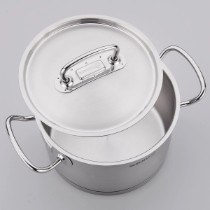 Oala inox, cu capac, 20cm/5L, "Proline" - Korkmaz