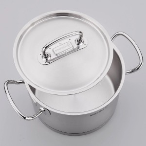 Oala inox, cu capac, 28cm/14,5L, "Proline" - Korkmaz