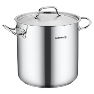 Oala inox, cu capac, 34cm/42,5L, "Proline Gastro" - Korkmaz