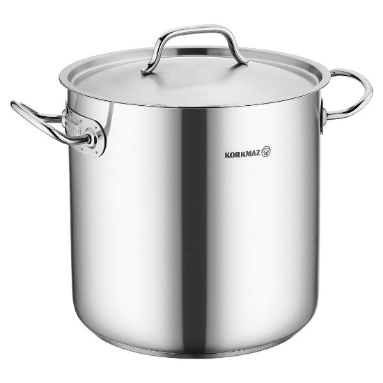 Oala inox, cu capac, 34cm/42,5L, "Proline Gastro" - Korkmaz