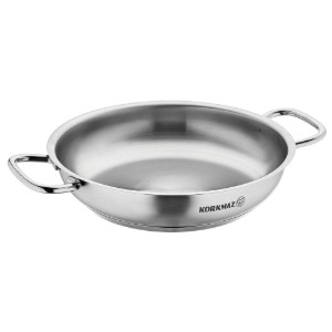 Tigaie paella, 3-Ply, inox, 40cm/8L, "Proline" - Korkmaz