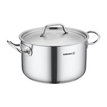 Cratita adanca inox, cu capac, 24cm/6,2L, "Proline Gastro" - Korkmaz