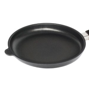 Tigaie aluminiu, 28cm, inaltime 4 cm, inductie - AMT Gastroguss