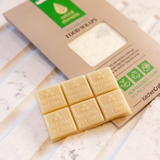 Cuburi reimprospatare, 12 bucati, din ceara de albine - Natural elements