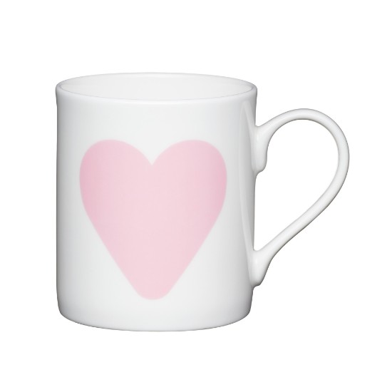 Cana portelan, 250ml, "Big pink heart" - Kitchen Craft