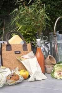 Set 2 pungi alimentare sandvisuri, din ceara de albine Natural Elements - Kitchen Craft