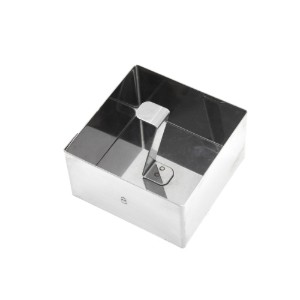 Presa decorare forma patrata, inox, 7,7 cm - de Buyer