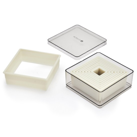 Set 9 cuttere prajituri, forma patrata, plastic, 1,8 -9,5 cm - de Buyer
