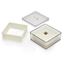 Set 9 cuttere prajituri, forma patrata, plastic, 5 cm - de Buyer