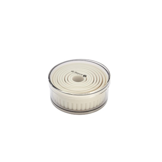 Set 9 cuttere prajituri, canelate, plastic, 2-10 cm - de Buyer