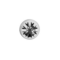 Duza sferica, striatii mari, inox, 25 mm - de Buyer