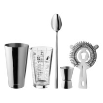 Set cocktail shaker 5 piese, inox - Zokura