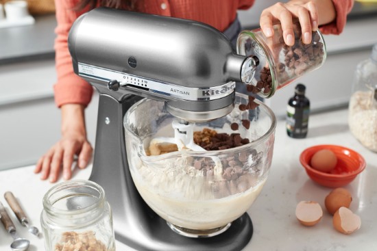 Mixer cu bol 4.8L, Artisan, Model 125, Contour Silver - KitchenAid