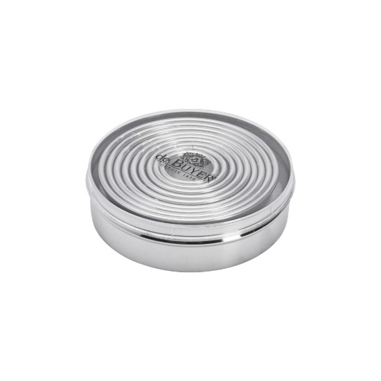 Set 9 cuttere aluat rotunde, inox, 3-11 cm - de Buyer