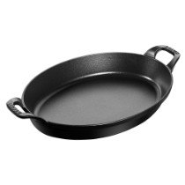 Tava ovala, fonta, 32 cm, Black - Staub