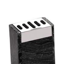 Suport cutite 5 sloturi, marmura, "Rockingham Forge", Negru - Grunwerg