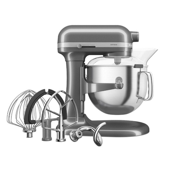 Mixer cu bol 6.6L, Artisan, Model 70, Medallion Silver - KitchenAid