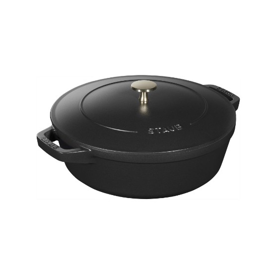 Set 3 vase de gatit Cocotte, 24cm, fonta, Black - Staub