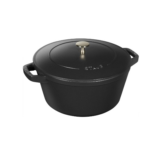 Set 3 vase de gatit Cocotte, 24cm, fonta, Black - Staub