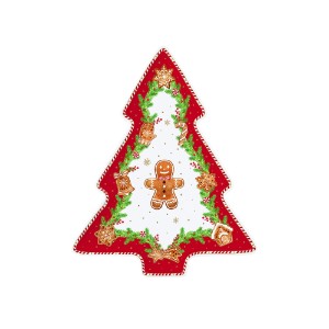 Platou portelan, 25,5 x 20,5cm, "Fancy Gingerbread" - Nuova R2S