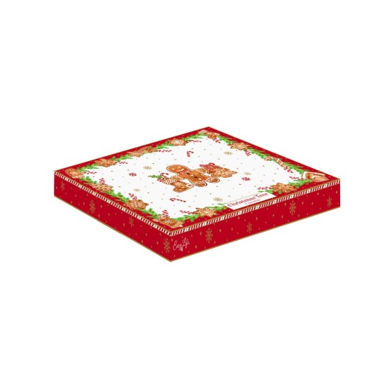 Platou portelan forma brad, 25,5 x 20,5cm, "Fancy Gingerbread" - Nuova R2S