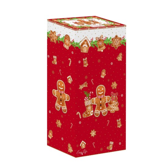 Set ceainic si 2 cani, portelan, "Fancy Gingerbread" - Easy Life