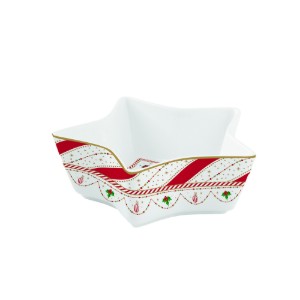 Bol stea, portelan, 15cm, "Nutcracker Twist" - Nuova R2S
