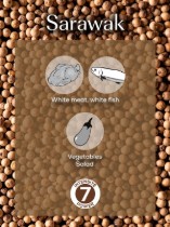 Set 4 pliculete piper alb Sarawak 4x20g, "Spices" - Peugeot