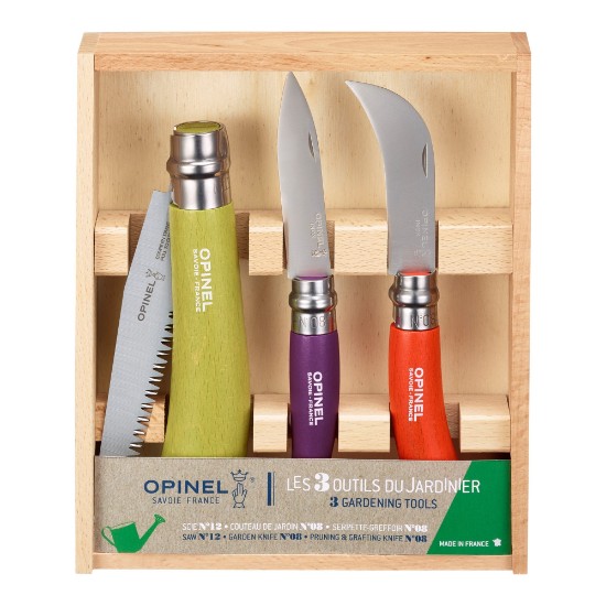 Set 3 cutite de gradinarit, inox - Opinel