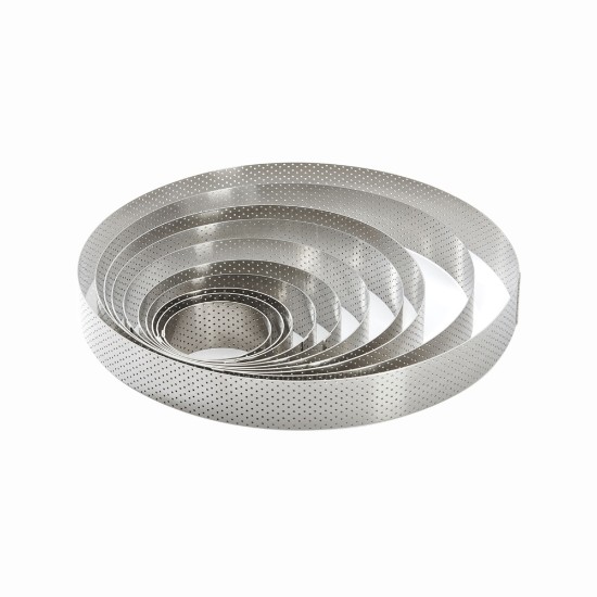 Forma perforata pentru tarta, inox, 24,5 cm - de Buyer